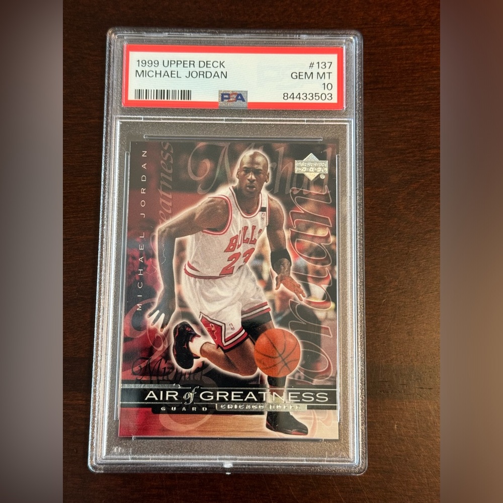 1999 Upper Deck Michael Jordan #137 Air of Greatness PSA 10